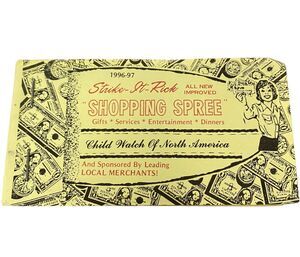 Ephemera Gift Book Strike-It-Rich Shopping Spree Child Watch of North America